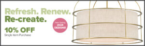 Refresh. Renew. Recreate. Lighting Sale