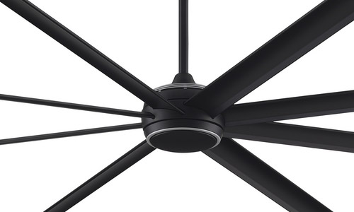 Stellar 96 Collection (wet rated) 96” 8-Blade Ceiling Fan in Black with Integrated Opal Frosted LED Light* *Motor only Fanimation MAD7998BLW